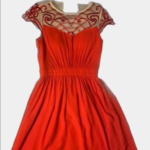 Red Casual Party Dress